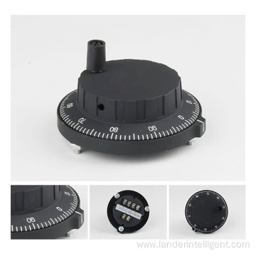 80mm Black Plastic 100PPR Handwheel MPG Pulse Generator